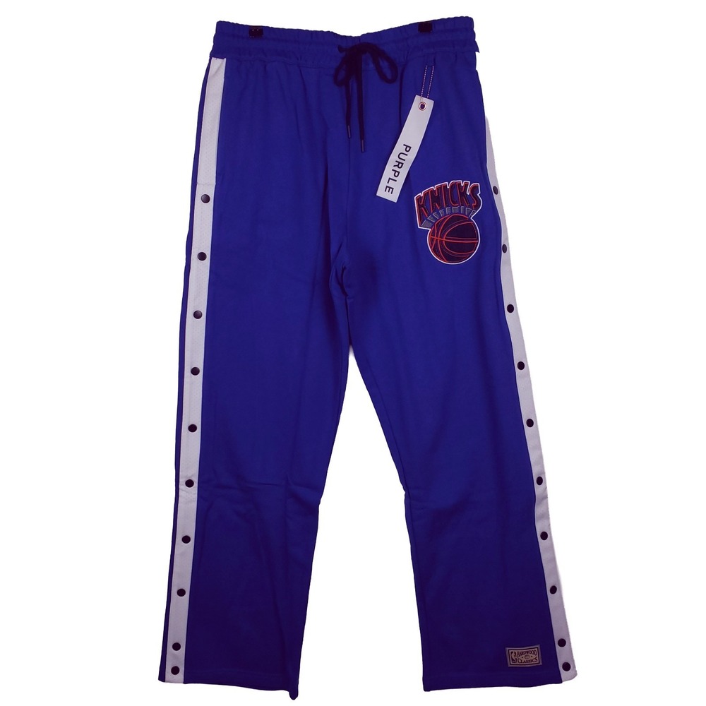Purple Brand New York Knicks Mitchell & Ness NBA XL‎ XLarge Tear Away Pants NWT